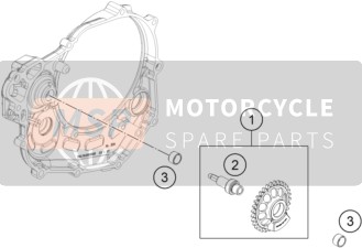 Husqvarna FX 450 2022 Arbre d'équilibrage 2 pour un 2022 Husqvarna FX 450