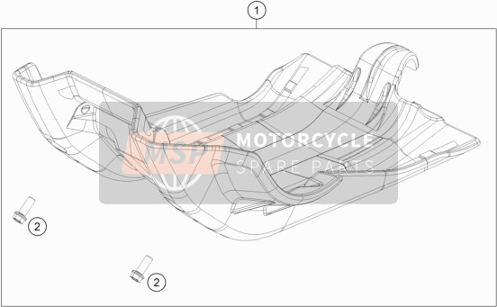 Husqvarna FE 501, United States 2022 MOTORSCHUTZ für ein 2022 Husqvarna FE 501, United States