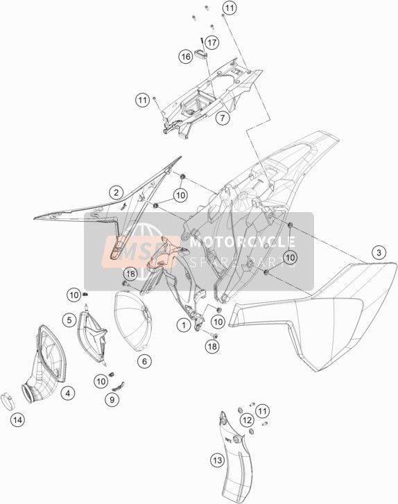 23606003000ABA, Airbox Cover Left, Husqvarna, 0