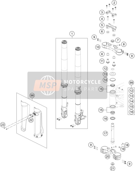 79001038000, Handlebar Clamp 28mm, Husqvarna, 0