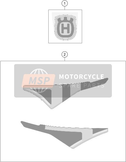 27008098200, Sticker Front Fender Supermoto, Husqvarna, 0