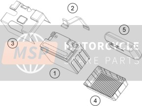 Husqvarna SVARTPILEN 125 2021 Batería para un 2021 Husqvarna SVARTPILEN 125