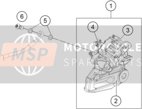 90613075000, Brake Caliper Support Rear Abs, Husqvarna, 0