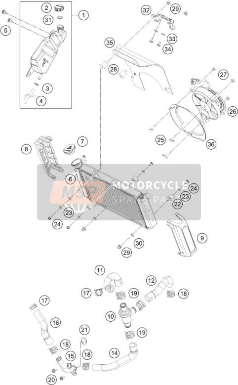 90135024030, Radiatorhose Radi.-COOLL.'' T '', Husqvarna, 0