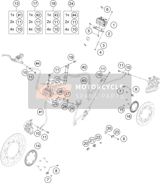 Husqvarna SVARTPILEN 125 - B.D. 2021 Anti-Système de verrouillage ABS pour un 2021 Husqvarna SVARTPILEN 125 - B.D.