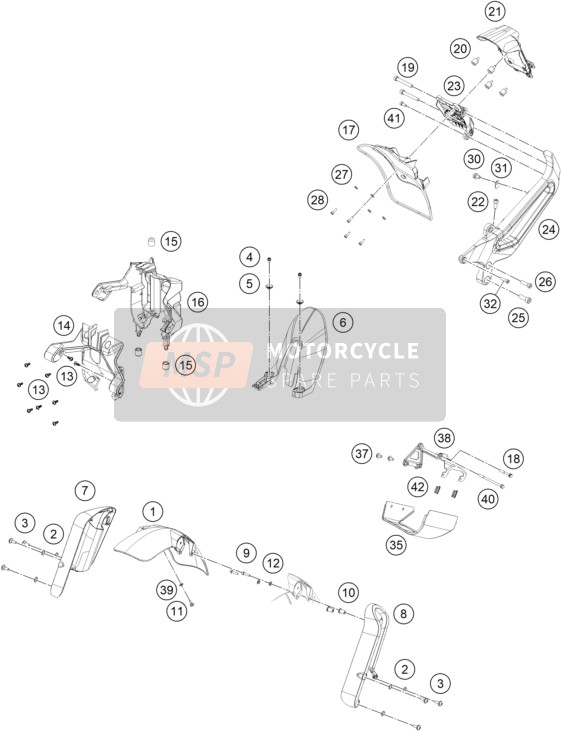 28108010000KCA, Front Fender, Husqvarna, 0