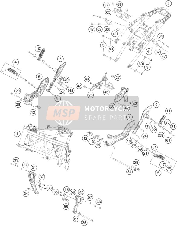 28603049100, Holder Step Pillion Rh, Husqvarna, 0