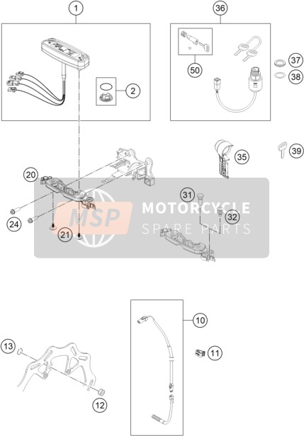 26511065000, Ignition Switch And Steering Lock, Husqvarna, 0