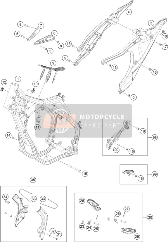 77203014000, Motortragschraube M10X115, Husqvarna, 1