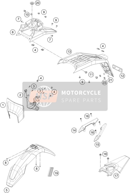 27108001010DB, Headlight Mask Bottom Part, Husqvarna, 0