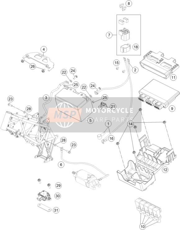 76111055000, Electrical System Support, Husqvarna, 0
