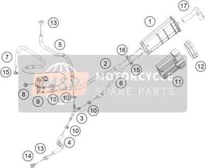 28315020010, Pipe Valve PURGE-BODY Throttle, Husqvarna, 0