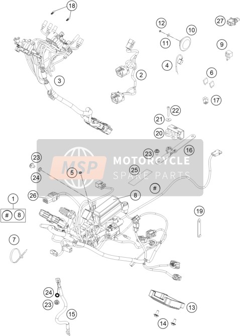 76311093280, Cable Tie 280mm, Husqvarna, 1