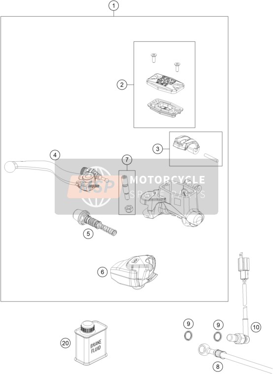 A54013004000, Brake Lever Boot, Husqvarna, 0