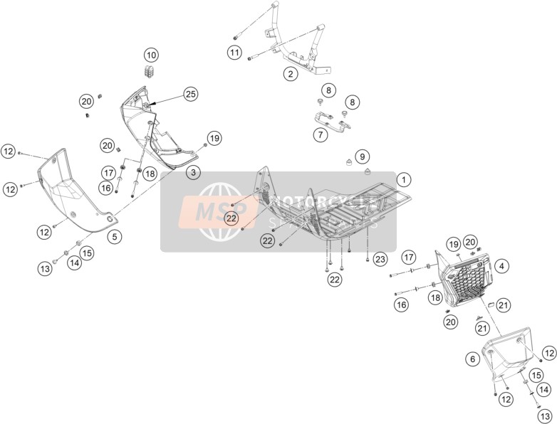 Husqvarna NORDEN 901 CKD 2023 ENGINE GUARD for a 2023 Husqvarna NORDEN 901 CKD