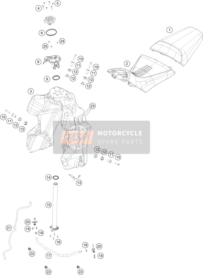 Tanque, Asiento