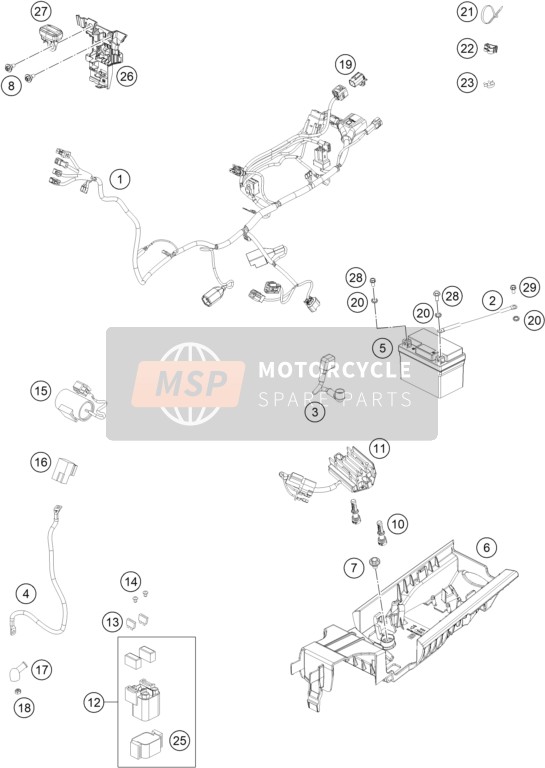 A46011059050, Battery Cable Cmpl., Husqvarna, 0