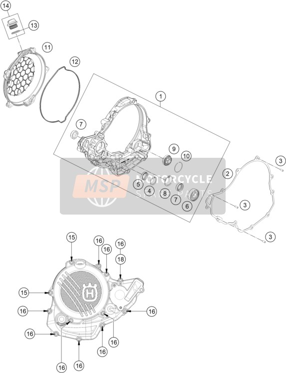 A48030626000JA, Clutch Cover Outside, Husqvarna, 0