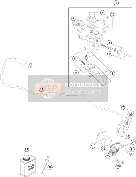 54802031000, Levier Embrayage Cpl Brembo 06, Husqvarna, 1