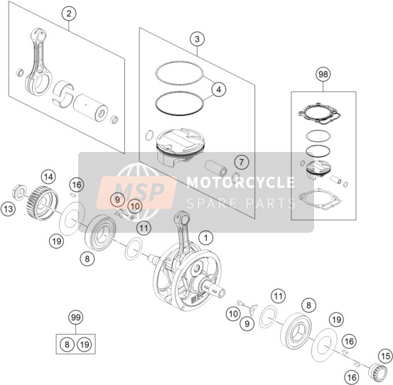 0910001801000S, Nut M18X1.5 Precote, Husqvarna, 0