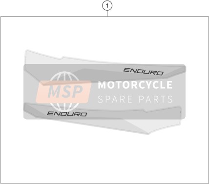 Husqvarna 701 SUPERMOTO 2023 DECAL 2 for a 2023 Husqvarna 701 SUPERMOTO