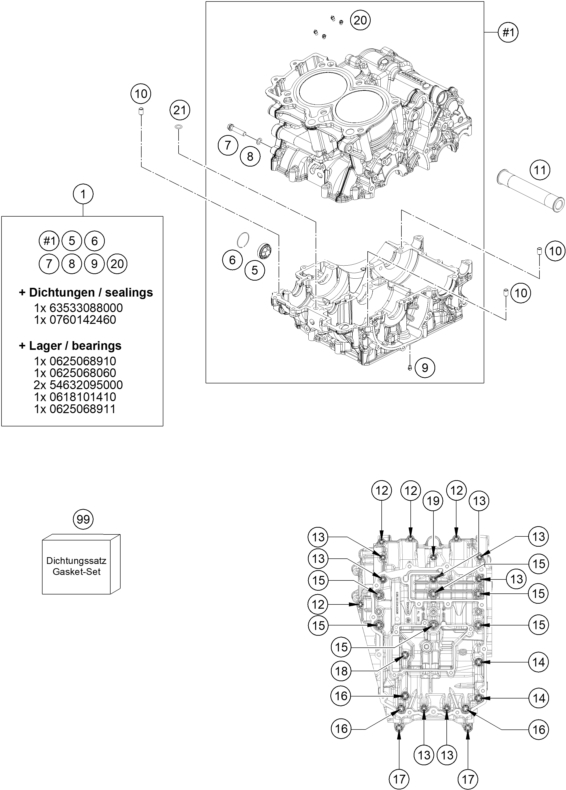 Husqvarna NORDEN 901 IKD 2023 Motorbehuizing voor een 2023 Husqvarna NORDEN 901 IKD