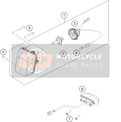 Husqvarna FE 250 CKD 2022 LIGHTING SYSTEM for a 2022 Husqvarna FE 250 CKD