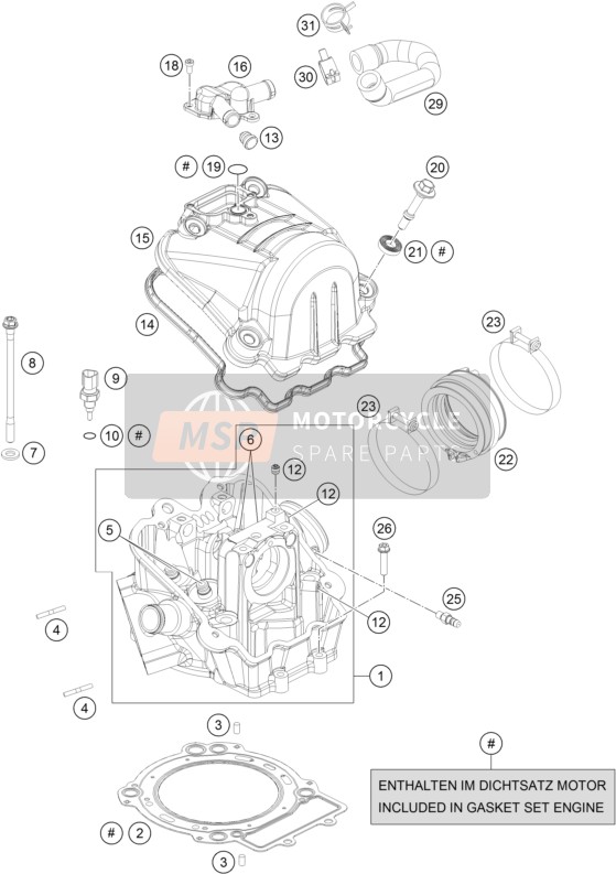 Husqvarna 701 Supermoto, United States 2016 Testata per un 2016 Husqvarna 701 Supermoto, United States