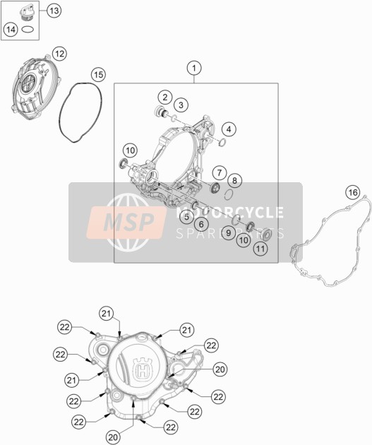 79230101044, Clutch Cover Cpl., Husqvarna, 0