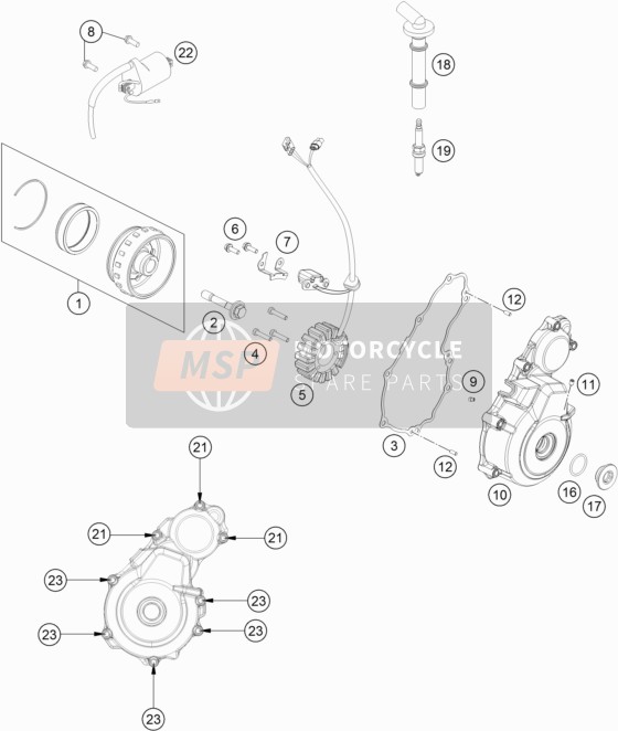 Husqvarna FE 250, United States 2017 ZÜNDANLAGE für ein 2017 Husqvarna FE 250, United States