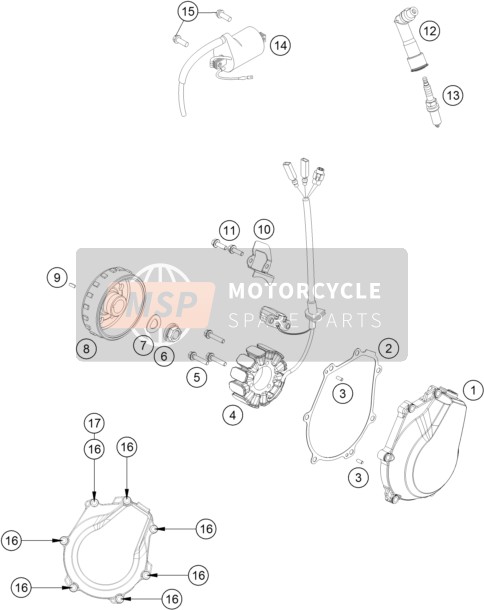 Husqvarna FS 450 2019 Système de mise à feu pour un 2019 Husqvarna FS 450