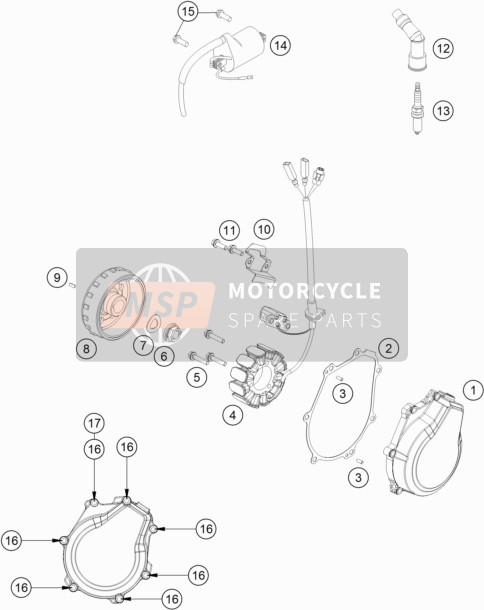 Husqvarna FR 450 Rally, Europe 2019 Ignition System for a 2019 Husqvarna FR 450 Rally, Europe
