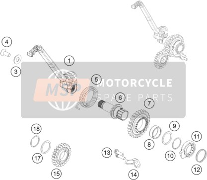 Husqvarna TE 300i, Europe 2019 Démarreur au pied pour un 2019 Husqvarna TE 300i, Europe