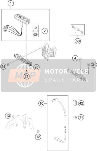 Husqvarna FE 250, Europe 2015 Strumenti / Sistema di blocco per un 2015 Husqvarna FE 250, Europe