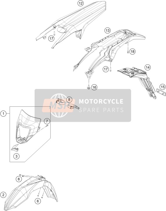 Husqvarna FE 250, Europe 2015 Masque, Ailes pour un 2015 Husqvarna FE 250, Europe