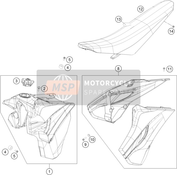 8130751314499, Fuel Tank Cpl. 501 Fe Usa, Husqvarna, 0