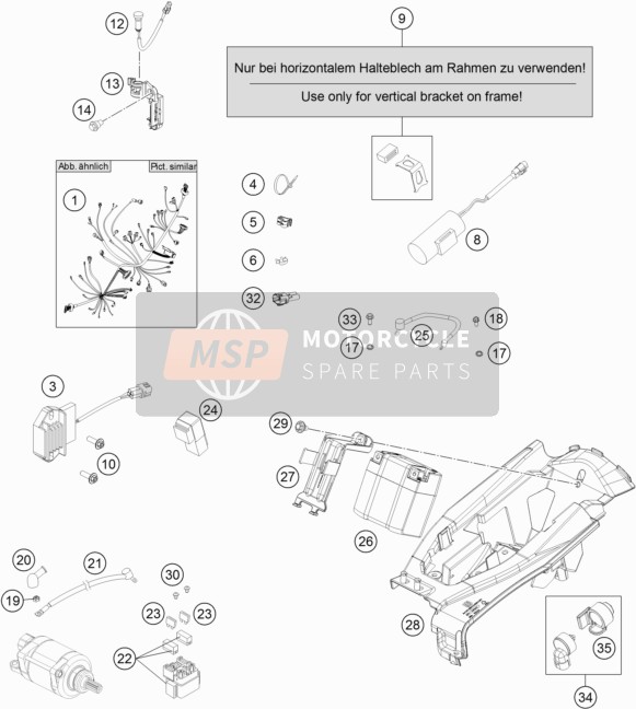 Husqvarna FS 450, Europe 2016 Faisceau de câblage pour un 2016 Husqvarna FS 450, Europe