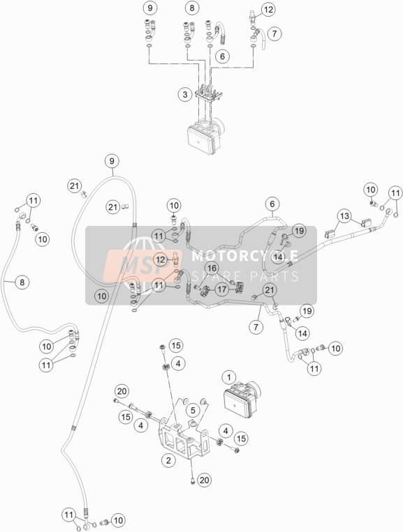 Husqvarna 701 Supermoto, United States 2016 Anti-Lock System ABS for a 2016 Husqvarna 701 Supermoto, United States