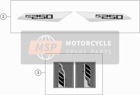 25008099004, Decal Set FC250, Husqvarna, 0