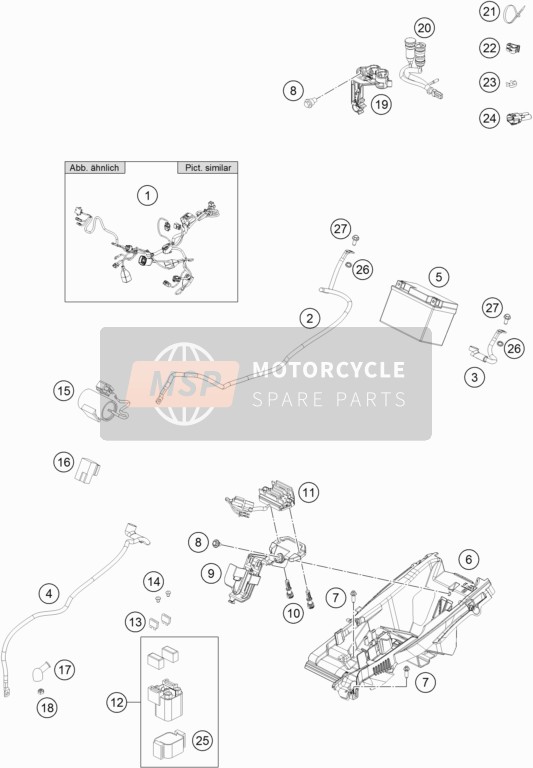 Husqvarna FX 350 2019 Kabelboom voor een 2019 Husqvarna FX 350