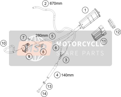 Husqvarna VITPILEN 401, Europe 2019 Recipiente evaporativo para un 2019 Husqvarna VITPILEN 401, Europe