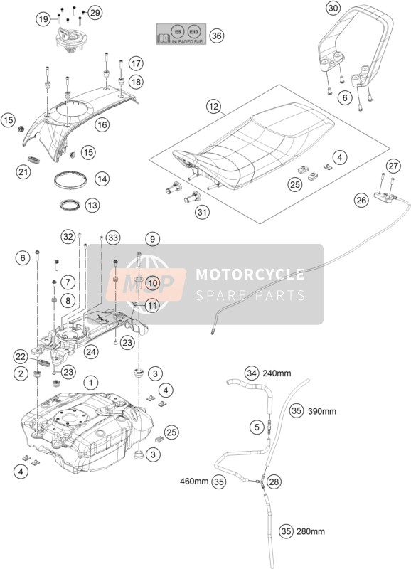 21007098000, Sticker Fuel Labelling, Husqvarna, 1