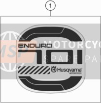 Husqvarna 701 Enduro, Europe 2019 Aufkleber für ein 2019 Husqvarna 701 Enduro, Europe