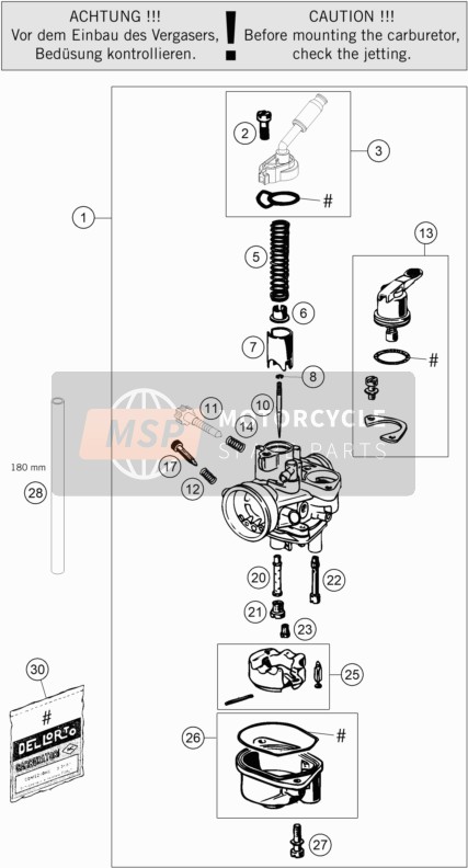 Husqvarna TC 50 MINI 2021 Carburatore per un 2021 Husqvarna TC 50 MINI