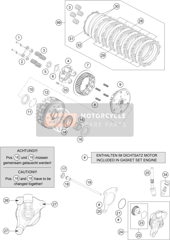 Husqvarna VITPILEN 701 US 2020 Embrayage pour un 2020 Husqvarna VITPILEN 701 US