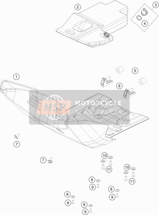 Husqvarna FR 450 RALLY 2020 Engine Guard for a 2020 Husqvarna FR 450 RALLY