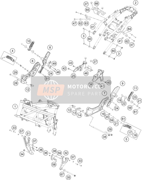 Husqvarna SVARTPILEN 200 TH 2020 Frame voor een 2020 Husqvarna SVARTPILEN 200 TH