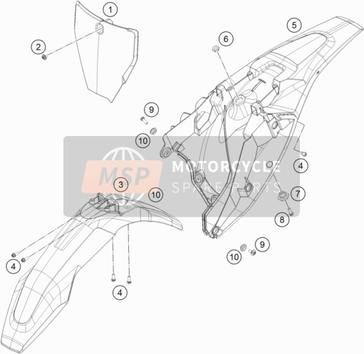 Husqvarna TC 85 19/16 EU 2021 Masque, Ailes pour un 2021 Husqvarna TC 85 19/16 EU