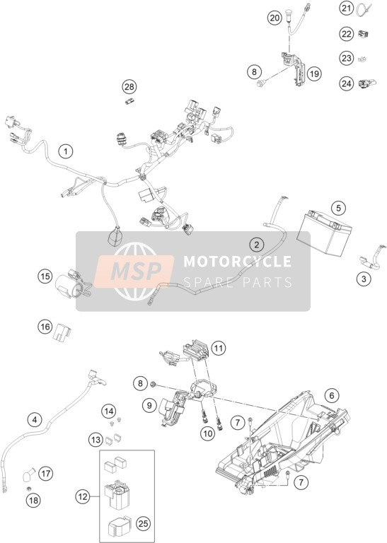 Husqvarna FC 250 US 2021 Arnés de cableado para un 2021 Husqvarna FC 250 US