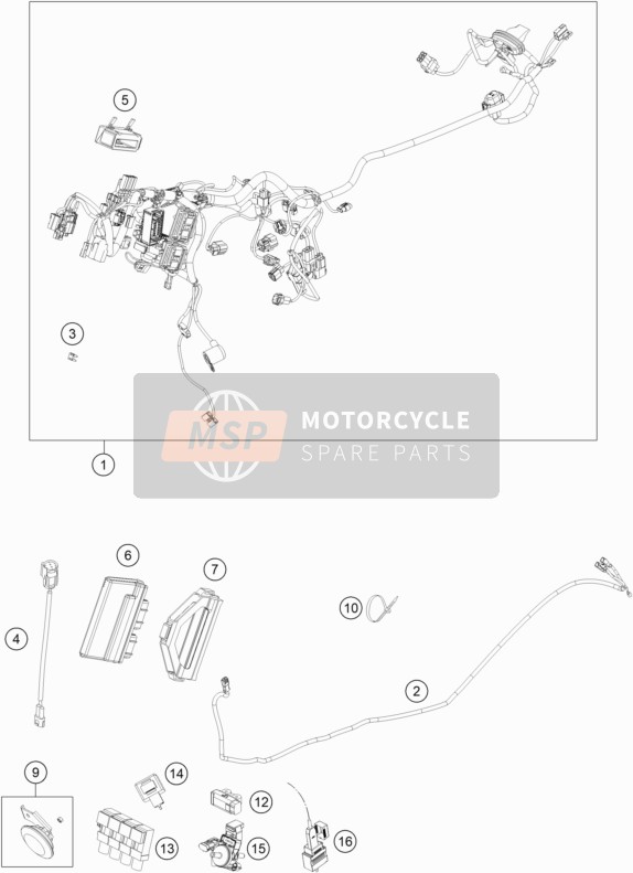 Husqvarna VITPILEN 701 EU 2020 Wiring Harness for a 2020 Husqvarna VITPILEN 701 EU